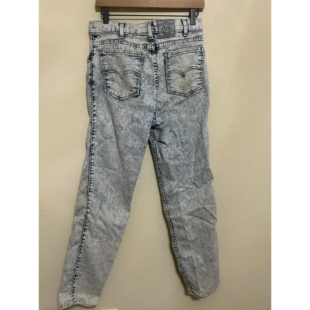 Vintage Levi's Silvertab Acid Washed Jeans Mens Size 32x32 Baggy Made in USA